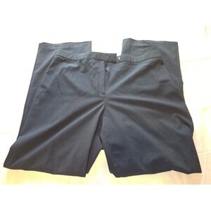 Sag Harbor Stretch Pants Women's Size 16 Dark Blue Career Business Casual